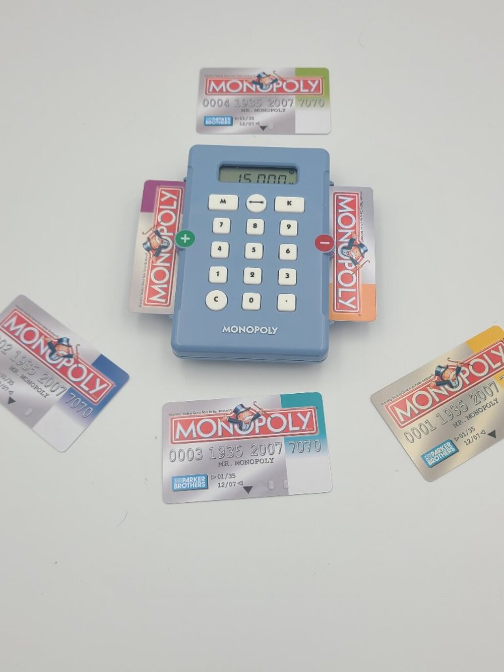 Monopoly Replacement Electronic Banking Unit & 6 Bank Cards Tested Pieces 2005